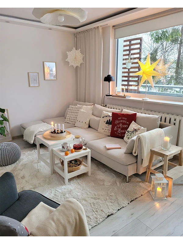 apartment how to decorate a small living room for christmas