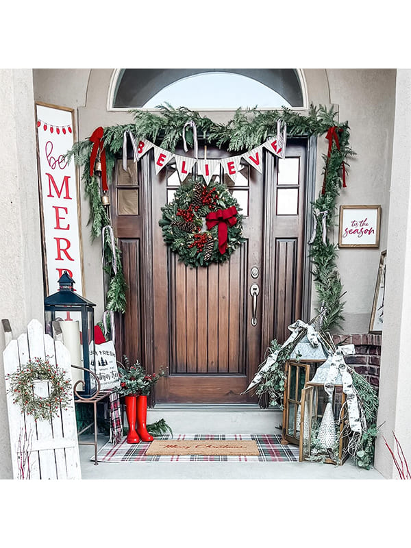 christmas wood porch signs