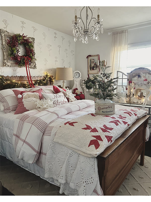 cozy christmas bedroom designs