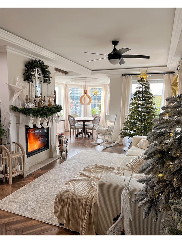 cozy christmas living room decor