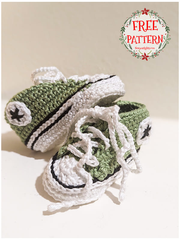 crochet converse baby booties