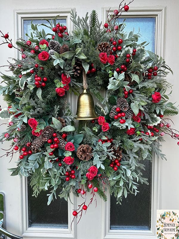 door wreath for christmas