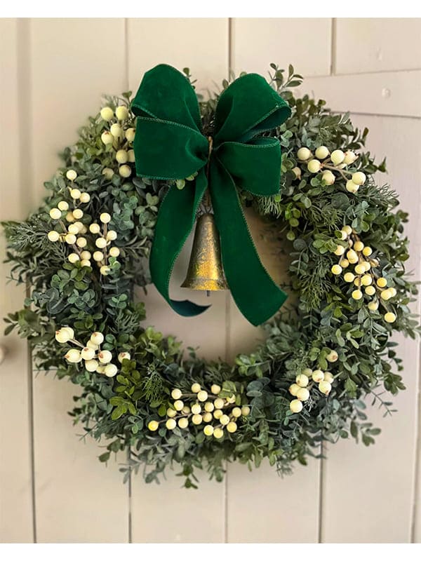 faux christmas wreath