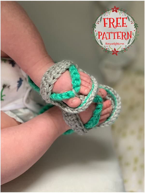 flip-flops crochet baby slippers