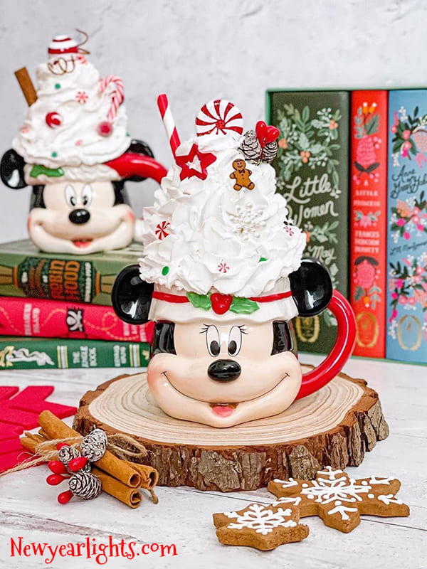 mickey mouse christmas mug