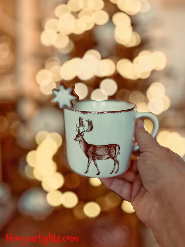 reindeer christmas mug