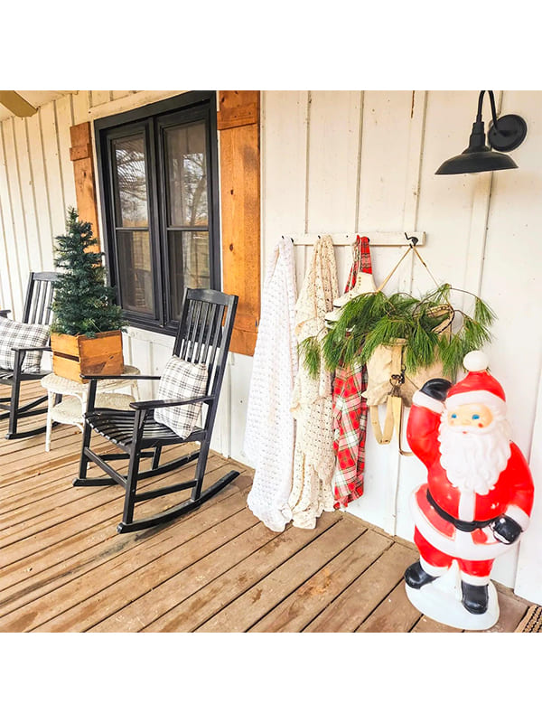 simple christmas porch ideas