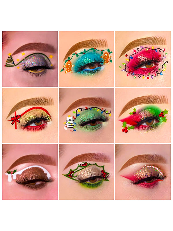 christmas eyeshadow ideas