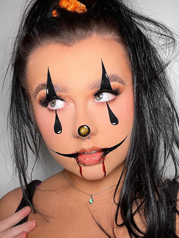 clown halloween makeup