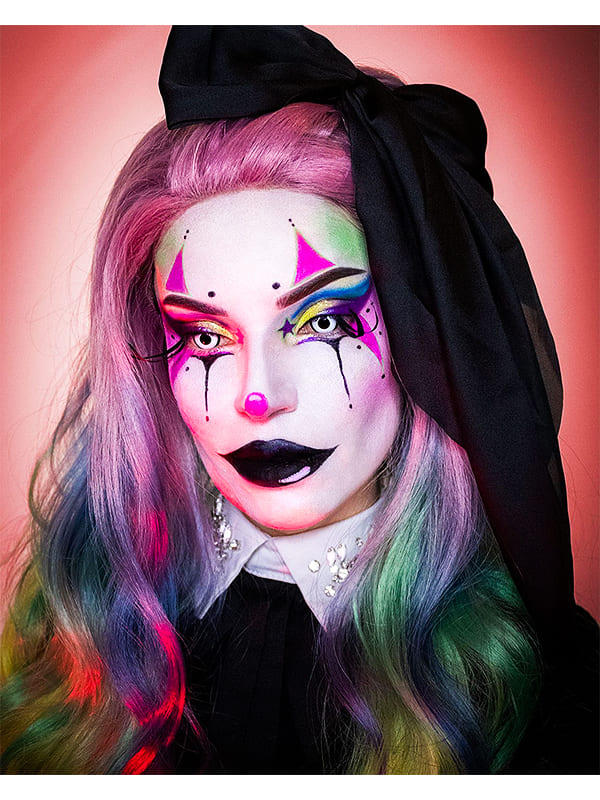 creepy clown halloween makeup