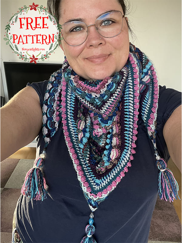 crochet mandala shawl pattern