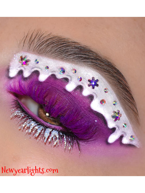 dark purple eye makeup