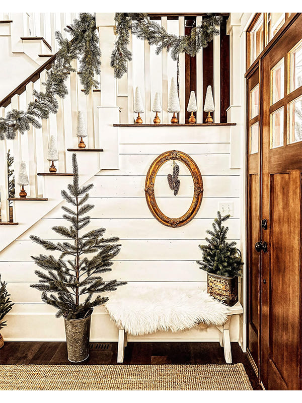 how to decorate a rustic christmas tree