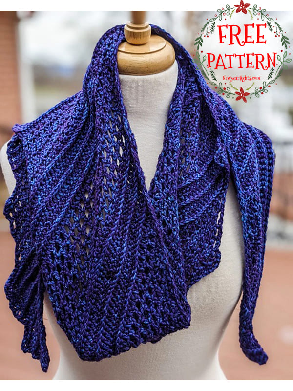 ocean crochet shawl pattern