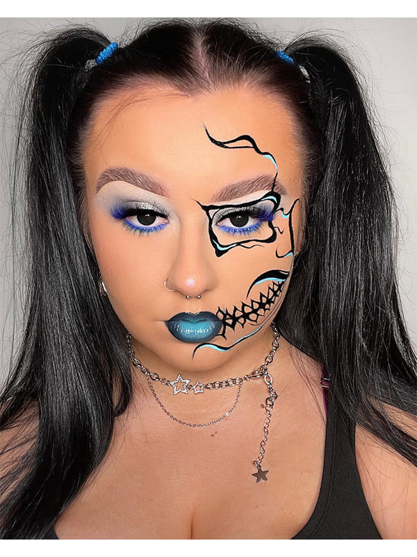 pretty easy halloween makeup