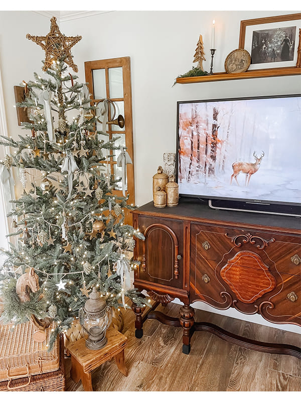 rustic boho christmas tree