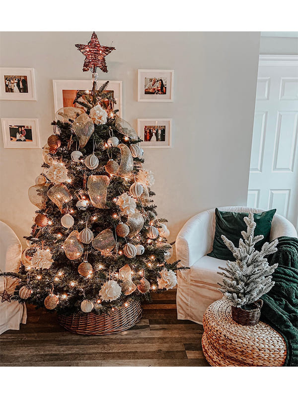 rustic glam christmas tree​