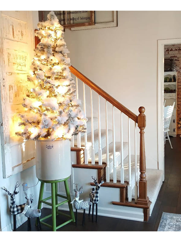 rustic small christmas tree​