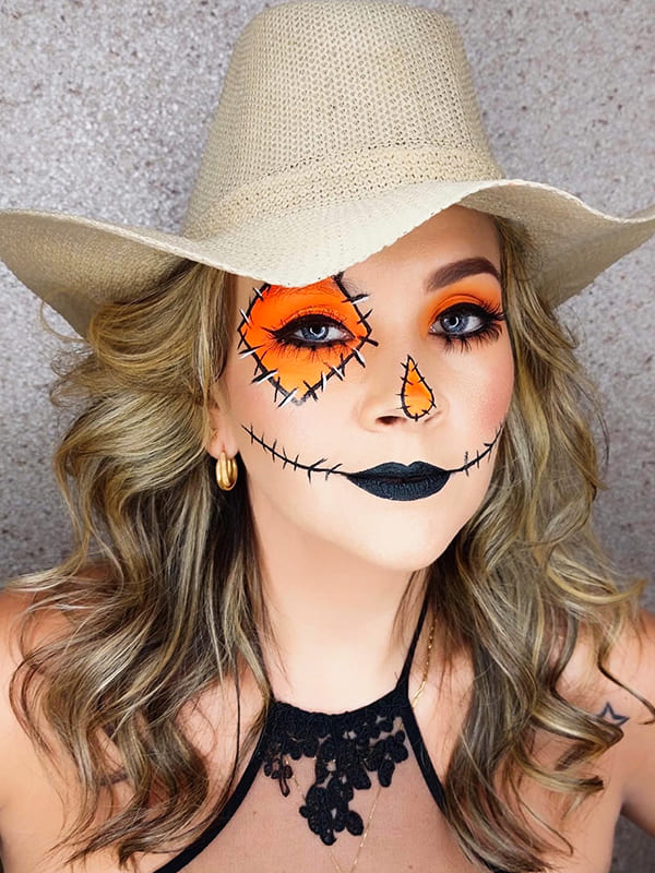 scarecrow halloween makeup