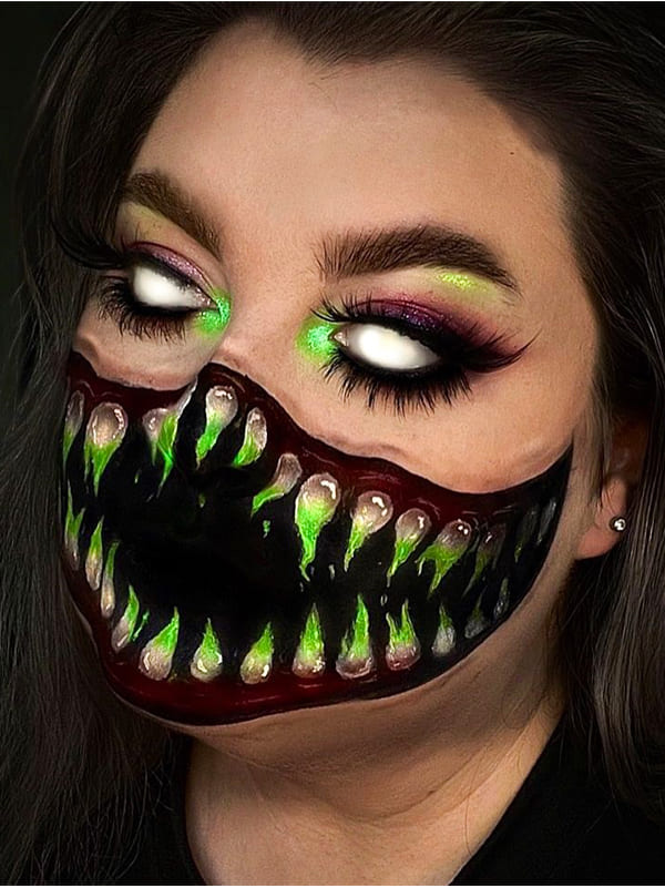 scary face makeup for halloween