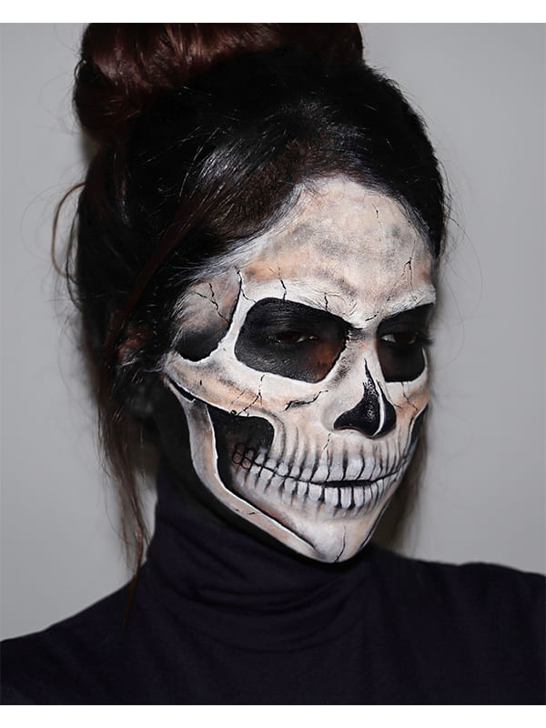 skull halloween makeup