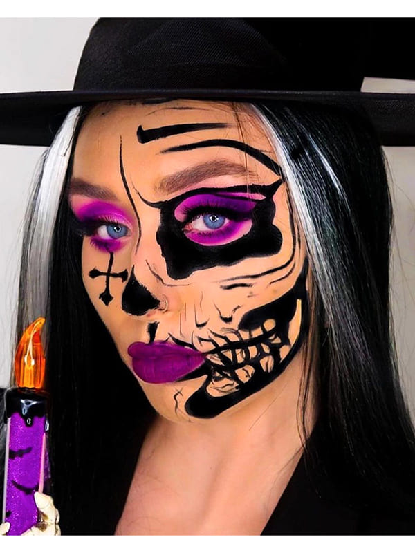 witch halloween makeup