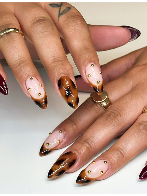 Fall gel nail designs