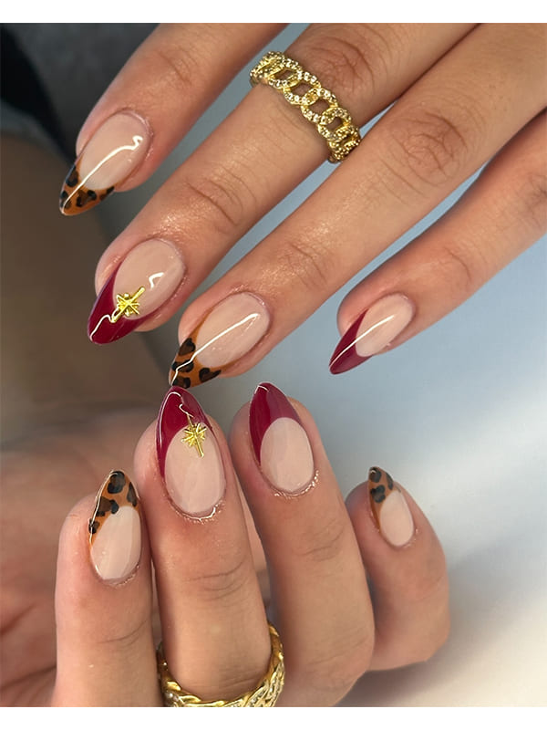 fall french tip nails​