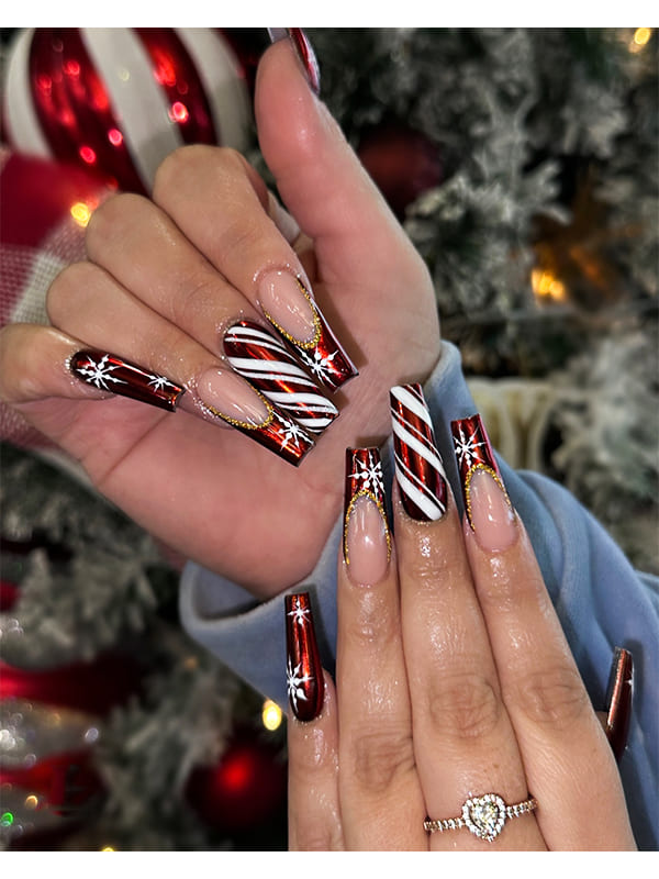 coffin christmas nails designs