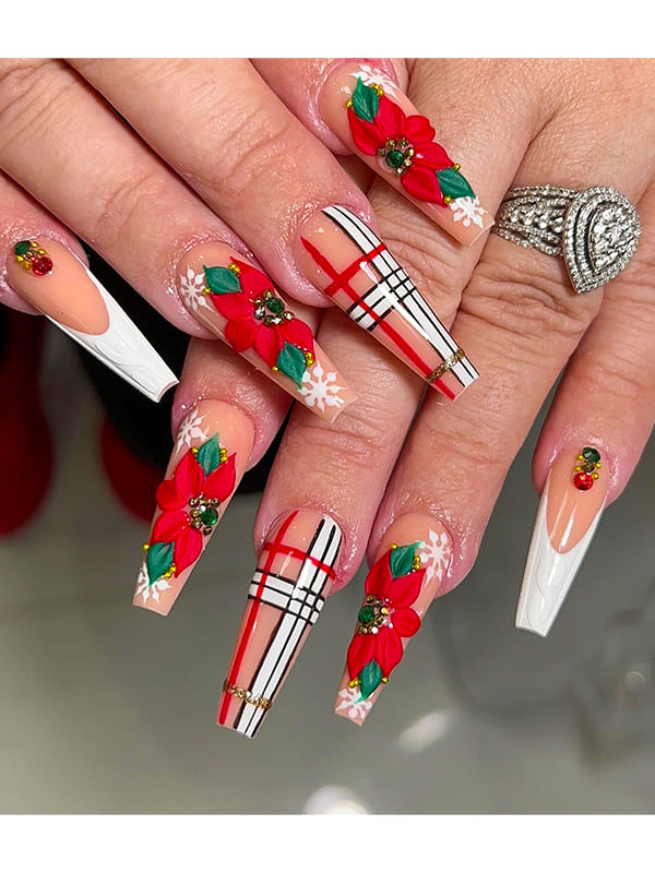 coffin nails christmas