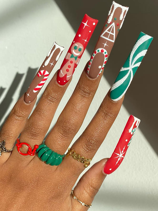 gingerbread coffin nails christmas