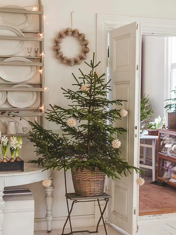 real christmas tree scandinavian