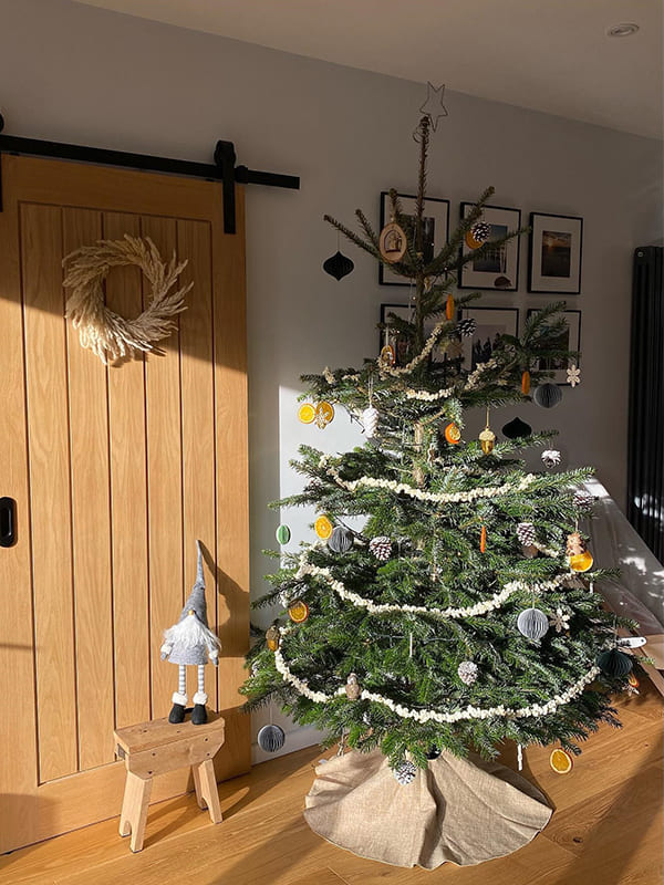 realistic christmas tree scandinavian