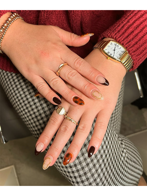 fall designs for gel nails