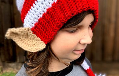 newborn-and-adult-little-helper-crochet-elf-hat-free-pattern