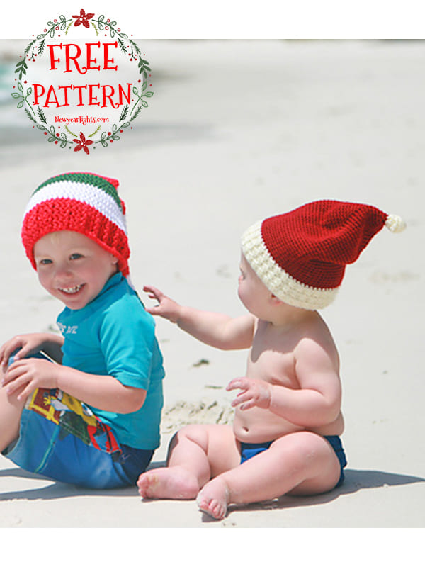 Toddler Crochet Santa Hat Free PDF Pattern (2)