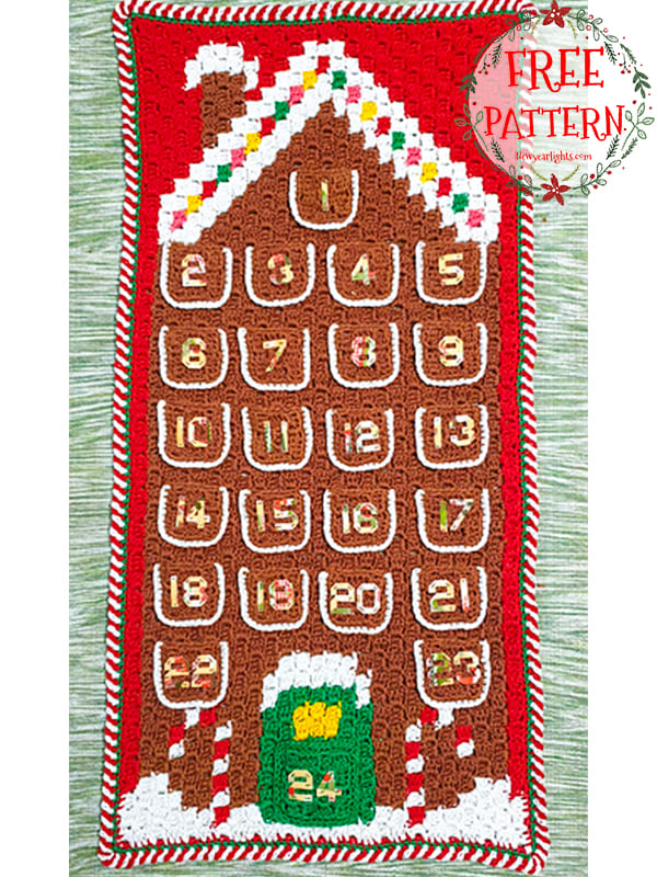 Gingerbread Crochet Advent Calendar Free Pattern (2)