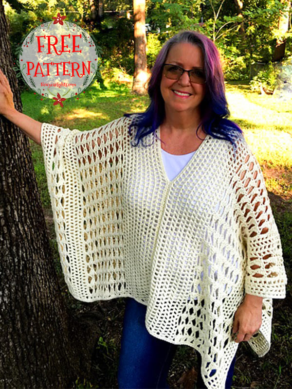 crochet lacy poncho pattern (2)