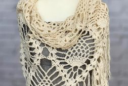 triangle-pineapple-crochet-lacy-shawl-free-pattern