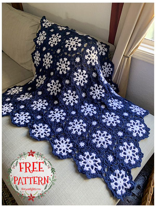 snowflake blanket crochet pattern (2)