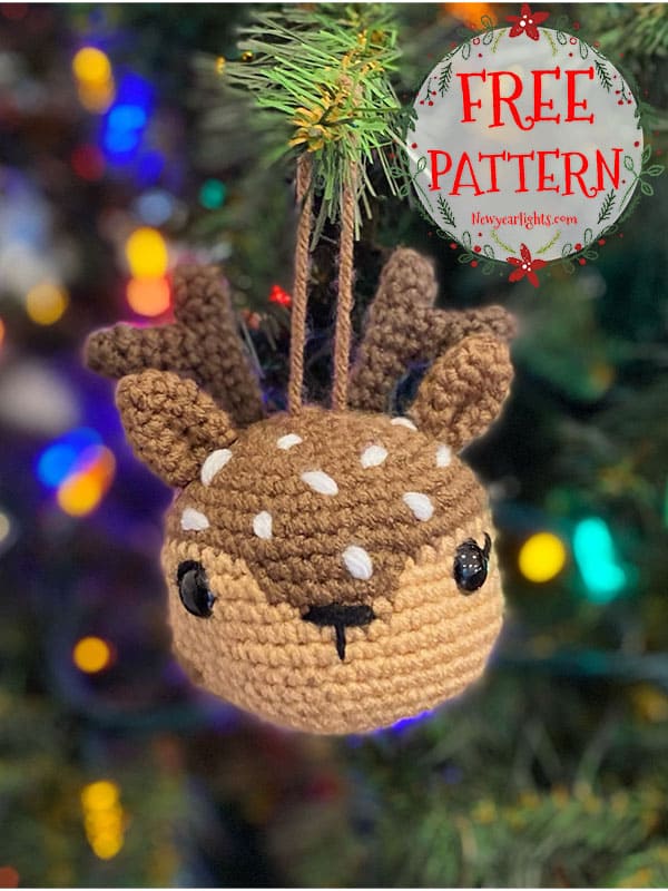 reindeer crochet christmas bauble (2)